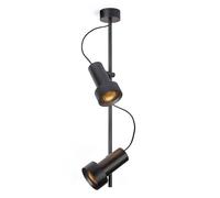 Trizo 21 2Thirty-CV2 Plafonnier Nid d'Abeille Noir/ Anneau Noir