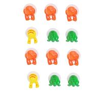 Trjgtas 12 Pcs/Ensemble de Queue Animal Forte Sucker Crochet d'Aspiration Salle de Bains Clé de Suspension Support Accessoires de Cuisine