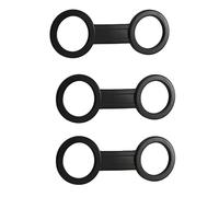 Trjgtas 24 pièces de plongée plongée plongée tuba silicone tuba sangle sangle support soutien-gorge clips noir