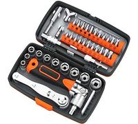 Trjgtas 38 en 1 Clé à Cliquet Tournevis Clé Set Maison Machine Réparation Bouton Multi-Directionnel