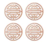 Trjgtas 4X Style Européen Appliques de Sculpture Vintage Calcomania de Taille de Porte de Cabinet de Meubles Artisanat de Décoration de Maison (15cm)