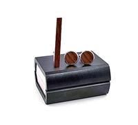 Trjgtas Bois Boutons de Manchette Pinces à Cravate Coffret Cadeau Ensemble Combo Boutons de Manchette Pinces à Cravate Bijoux Hommes (Couleur : B, Taille (Couleur : B, Taille (B Comme le montre l'image)
