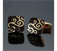 Trjgtas Boutons de manchette pour homme Boutons de manchette de style élégant Manchette pour homme, Boutons de manchette à motif rétro, Boutons de manchette pour chemise française pour homme (taille : 3) (A 19)