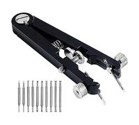 Trjgtas Ensemble d'outils pour barrettes à ressort de montre, pince à ressort, pince à épiler, outil pour retirer les barrettes à ressort de montre, Black