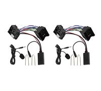 Trjgtas Lot de 2 câbles auxiliaires Bluetooth 5.0 pour voiture avec microphone mains libres pour téléphone portable C2 C5 RD4