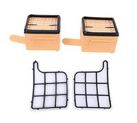 Trjgtas Lot de 2 filtres de protection moteur + 2 filtres HEPA / microfiltre / filtre HEPA pour Vorwerk Kobold VK 135, 136, VK135, VK136
