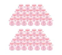 Trjgtas Lot de 48 mini ours roses en strass pour bébé 4 x 9 cm