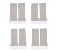 Trjgtas Lot de 8 bouchons de porte lourds de première qualité Cale en caoutchouc Support de rangement : de porte (Gris)