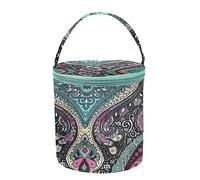 Trjgtas Sac de rangement portable pour fil, organiseur de projets en tissu de petite taille pour fils, sac de rangement avec fermeture éclair A