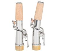 Trjgtas Saxophone soprano à col droit/incurvé - Lot de 2 manches en laiton de 16,7 mm