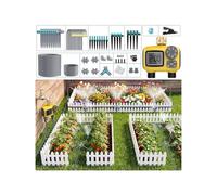 TRJZWA Automatique Programmateur avec 2 Zone et Goutte à Goutte Accessoires, 2026 Dernières Écran LCD Système D'arrosage Automatique avec 4 Types D'embouts Goutters pour Jardin/Pelouse/Terrasse/Serre