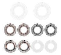TRKETK 10 Pièces Extensible Cheveux Peigne Full Circle Peigne Bandeau Élastique Anti-Casse Plastique Circulaire Accessoires de Coiffure Élégants Bandeau de Sport Pour Femmes