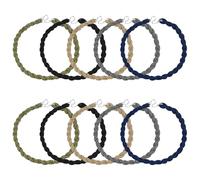 TRKETK 10 Pièces Lanières élastiques pour Bottes Militaires Pantalon Twists Sangles Élastiques Torsadées avec Crochets en Métal Adapté pour Pantalon Homme Et Femme La Voyage En Plein