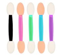 TRKETK 100 Pièces Applicateur de Fard à Paupières, Pinceau Paupières Jetable Pinceau de Fard à Paupières Double Face Éponge Ombre à Paupières Pinceau Applicateur Fard à Paupières (Multicolore)