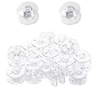 TRKETK 100 Pièces Canette Machine a Coudre Bobines pour Machine à Coudre Universelle en Plastique Transparent Bobine de Machine à Coudre pour Plupart des Machines à Coudre
