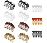 TRKETK 11 Pièces Peignes Côté Français Pince à Latéraux à Cheveux Accessoires de Peigne à Cheveux Torsadés en Plastique Accessoires de Coiffure Convient pour les Coiffes de Femmes