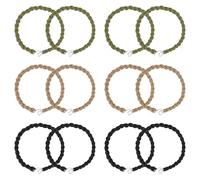 TRKETK 12 Pièces Bandes Élastiques De Bottes, Élastiques pour Bottes Métalliques Attaches de Jambe Torsadées de Pantalon Torsades De Pantalon Jarretières pour La Randonnée En Plein, Trois Couleurs