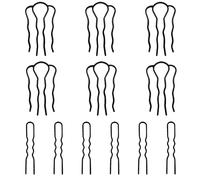 TRKETK 12 Pièces Epingle Cheveux Femme Fourchettes À Cheveux en Métal en Forme de U Peigne Latéral Rétro Français Pour Chignon Accessoires pour Chignons pour Femme Outils de Coiffure