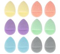 TRKETK 12 Pièces éponges Démaquillantes pour le Visage éponges pour le Nettoyage et l'exfoliation Éponge Démaquillage Réutilisable Multicolore Pour Nettoyage Quotidien Demaquillage Visage