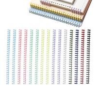 TRKETK 15 Pièces Peignes de Reliure en Plastique Peignes Spirales Reliure Multicolore Relier 12mm 30 Trous Anneau de Reliure pour DIY Cahier Scrapbooking Documents Anneau de Reliure du Dos