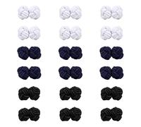 TRKETK 18 Pièces Bouton de Manchette Noeuds de Soie pour Homme et Femme Stylisée et élégante Boutons de Manchette Tressés Vêtements Accessoires de Décoration pour Mariage Business Robes
