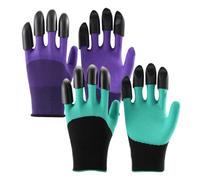 TRKETK 2 Paires de Gants de Jardin avec Griffes, Gants de Jardin Imperméables de Qualité Supérieure Gants de Travail avec 8 Griffes Gants de Génie de Jardin avec Griffes pour Creuser et Planter