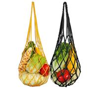 TRKETK 2 Pièces Mangeoire à Poule Automatique, Filet À Suspendre pour Légumes Brochettes de Poulet et Légumes à Suspendre Mangeoire À Suspendue pour Poules, Oie, Canard (Noir et Jaune)