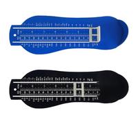 TRKETK 2 Pièces Outil de Mesure de Pied pour Enfants, Pointure Chaussure Mesurer Pied Dispositif de Mesure Kit de Mesure des Pieds Mesure de la Taille de Chaussure Britannique (Noir + Bleu)