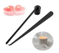 TRKETK 2 Pièces Outils pour Bougies, Ensemble d'Accessoires pour Bougies Éteignoir de Bougies avec Pince à Mèche Kit d'Outils d'entretien de Bougies en Acier Inoxydable pour Les Amateurs de Bougies