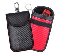 TRKETK 2 Pièces Pochettes Faraday pour Clés de Voiture, Sac Faraday de Blocage de Signal RFID de Voiture Étui pour Clés de Voiture d'Entrée Sans Clé Pochette de Protection de Sécurité de Voiture