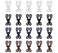 TRKETK 20 Pièces Crochets de Couture Cachés et Fermeture à œillet Fermoirs à Crochet et œillets Recouverts de Tissu Accessoires de Couture Pour Coudre Vêtements Soutien-Gorge Jupe Manteau