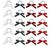 TRKETK 20 Pièces Élastiques à Cheveux pour Femmes Nœuds en Ruban Grosgrai Elastique Accessoire Mignon et élégant Sans Abîmer les Multicolore pour Femme Bubble Braids Queue de Cheval