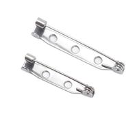 TRKETK 200 Pièces Broches de Broche, Argentées Broches de Sécurité Broches de Sécurité pour Les Boucles à Dos Brooch Broches Brooch pour Les Loisirs Créatifs Épingle de Badge (25 mm, 35 mm)