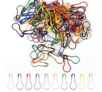 TRKETK 200 Pièces Épingles De Sûreté Poire Goupilles De Sécurité Epingle Métal Anneaux Marqueurs Tricot Marquage Approprié pour Bricolage Travaux de Couture et de Bricolage Marqueurs de Point