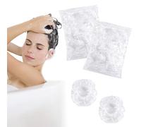 TRKETK 200 Pièces Protecteurs d'Oreille Jetables, Protège-Oreilles Imperméables Protège-Oreilles Transparents Élastique Plastique Protection Cache-Oreilles pour Teinture Capillaire, Douche, Baignade