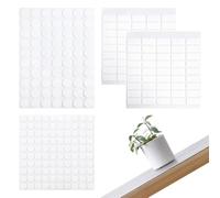 TRKETK 260 Pièces Pastilles Adhésives Double Face, Scratch Autocollant Rond Carré Transparent Adhésif Amovible Tampons Collants Sans Trace pour Les Affiches de Festival, La Décoration de La Maison
