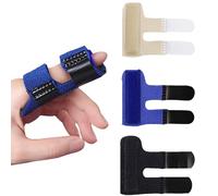 TRKETK 3 Pièces Attelles de Doigt, Redresseur de Doigt Attelle de Doigt à Déclenchement Réglable Attelle de Soutien de Doigts Attelles de Doigt pour Adultes Manches Attelle Orteil Cassé