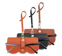 TRKETK 3 Pièces Étui à Lunettes de Soleil, Sac À Lunettes Tendance Sac à Lunettes de Soleil en Cuir Souple Pochettes à Lunettes Étui À Lunettes Portable Rangement de Lunettes pour Femmes Hommes