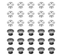 TRKETK 30 Pièces Attache Pins Goupilles de Verrouillage en Métal Broches Fermoirs Verrous Metal Pin Backs Goupille De Verrouillage pour Artisanat et Bijoux Broches Badges Artisanat DIY