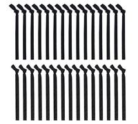 TRKETK 30 Pièces Homme Noué Élastiques À Cheveux Bandeau élastique pour les Cheveux Pas de Dommages Pas de Plis Bandeau Sport Noir Pour les Frisés Épais Élastiques Cravates