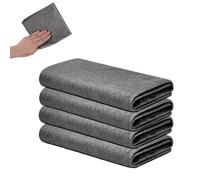 TRKETK 4 Pièces Chiffons de Nettoyage Chiffon de Nettoyage épaissi sans Traces de Microfibre Épaissi Réutilisables pour Cuisines Verre Bain Voitures et Fenêtres