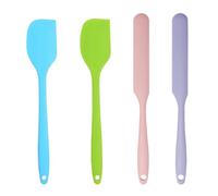 TRKETK 4 Pièces Spatule Silicone de Cuisine Résistant à la Chaleur de Anti-adhé Spatules en Silicone de Qualité Alimentaire Ustensiles de Cuisine pour Cuisson et Mélange Outil de Cuisson Patisserie