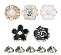 TRKETK 40 Pièces Broche de Sécurité, Boutons de Chemise Invisibles Épingles à Boutons de Col Boutons de Broche de Chemise pour Femmes pour Les Sacs, Le T-shirt, Tous Les Vêtements, Décoration DIY