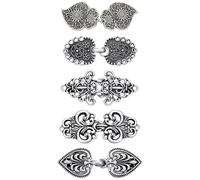 TRKETK 5 Pièces Clips de Châle de Pull Vintage, Clip de Cardigan en Métal Rétro Tourbillon Cardigan Cape Pin Antique Cape Broche Clips Châle Pin Chemise Celtique Broche Clips pour Fille Femme