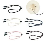 TRKETK 5 Pièces Corde à Chapeau Coupe-Vent Clip pour Clips de Sangle de Réglables Clips de Retenue de Chapeau pour Pêche Randonnée Camping Voyages Activité de Plein Air
