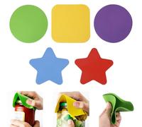 TRKETK 5 Pièces Ouvre-Bocaux, Uvre-Bocaux Réutilisables Multi-Usages Antidérapants Ouvre-Bocal en Caoutchouc Antidérapant Tapis de Pot Ménage Sous-Verre Multifonctionnel pour Les Mains Faibles