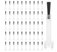 TRKETK 50 Pièces Pinceaux de Rechange pour Poudre Liquide, Pinceau de Vernis à Ongles Pinceaux de Rechange pour Vernis à Ongles pour les Fournitures d'Art de Bricolage à Domicile