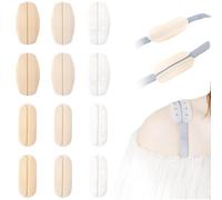 TRKETK 6 Paires Coussinets D'épaule, Anti Glisse Bretelles Soutien Gorge Sangle De Soutien Gorge Coussin D'épaule Protège-Épaules Pads pour Femme Soulager la Douleur Aux Épaules (Multicolore)