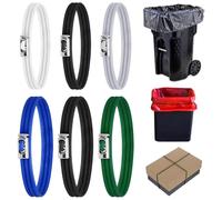 TRKETK 6 Pièces Bandes Élastiques en Caoutchouc, Elastique Caoutchouc Bandes de sac Poubelle de Ccuisine Sangles de Support de Boîte à Déchets pour L'École de Bureau de Salle de Bain de Cuisine
