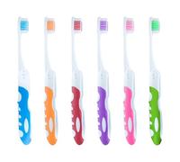 TRKETK 6 Pièces Brosse à Dents De Voyage Pliante, Portable Et Souple Pour Camping, Randonnée - Brosses Manuelles à Poils Souples